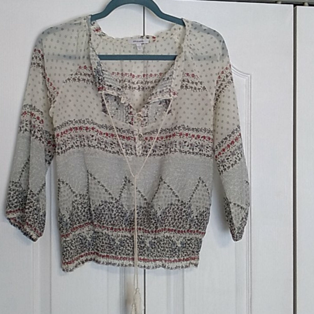 Peasant style top